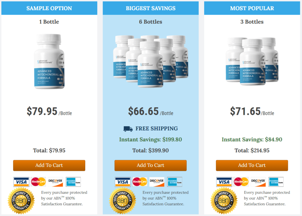 advanced mitochondrial formula price